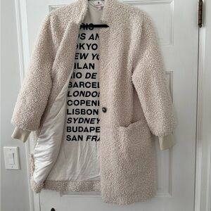 Sundry Cream Teddy Jacket